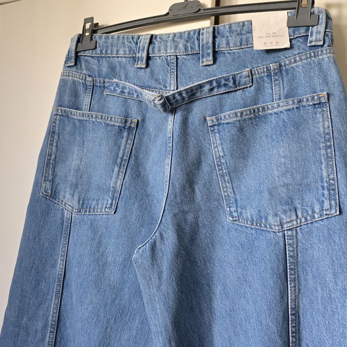 Spodnie dżinsy jeans Zara xl 42 xxl 44 bootcut zw collection high rise