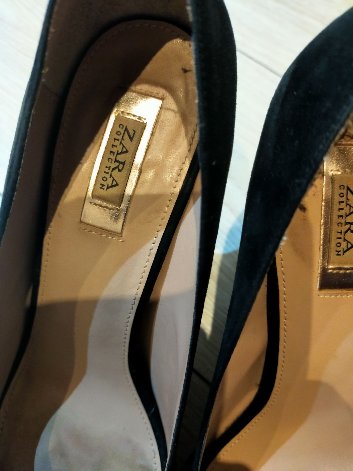 Buty czółenka szpilka odkryty palec Zara r 39