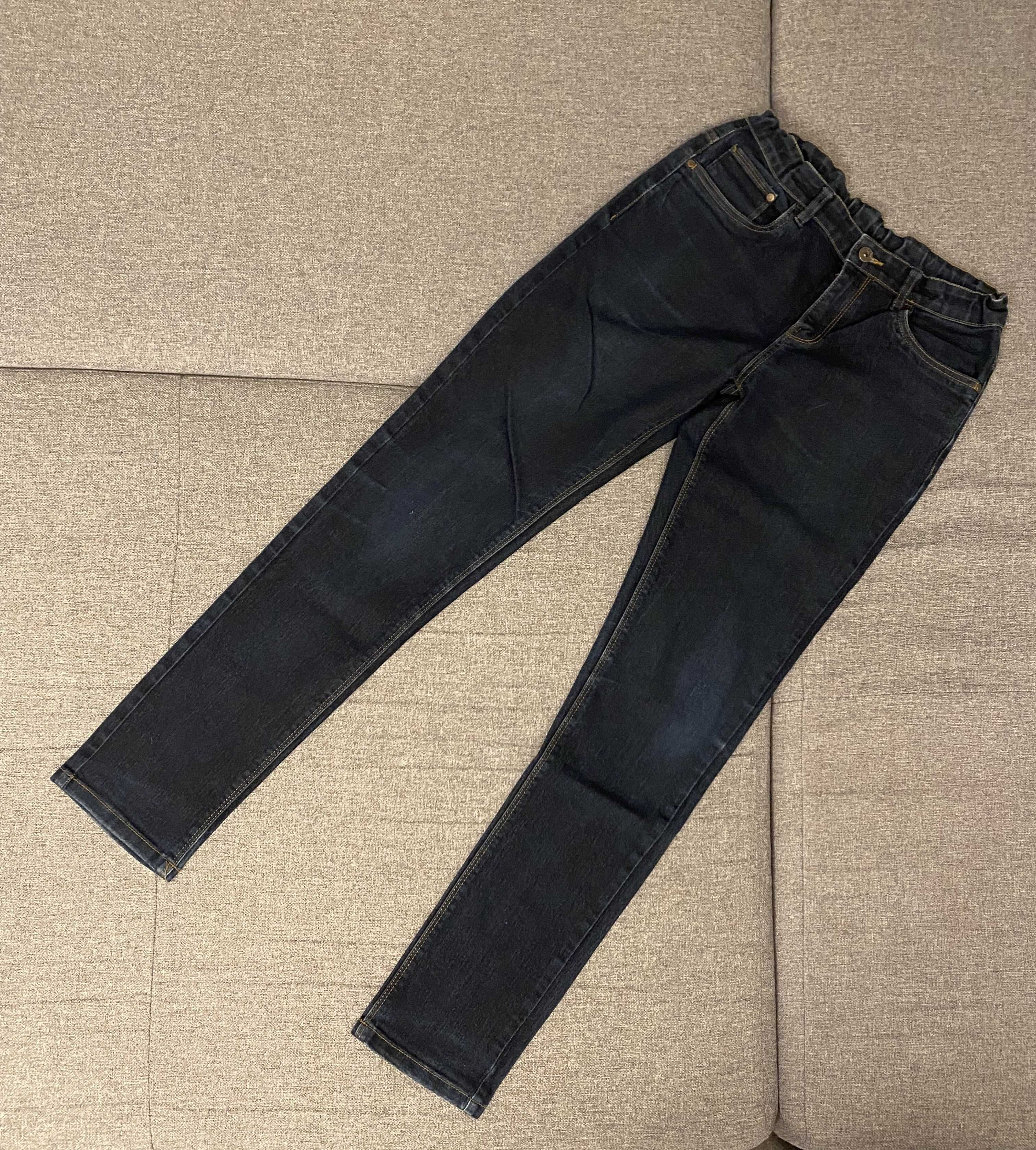 Spodnie dżinsowe C&A rozm. 170 ciemny niebieski dżins