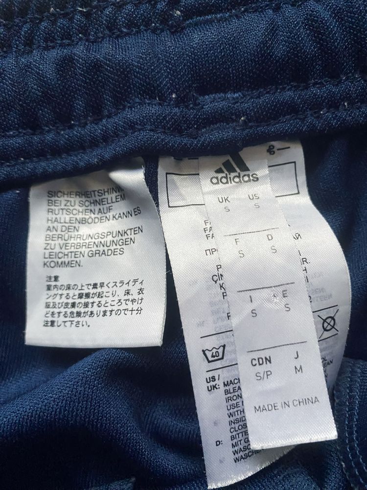 Spodnie dresowe sportowe piłkarskie chłopięce Adidas granatowe 170-172