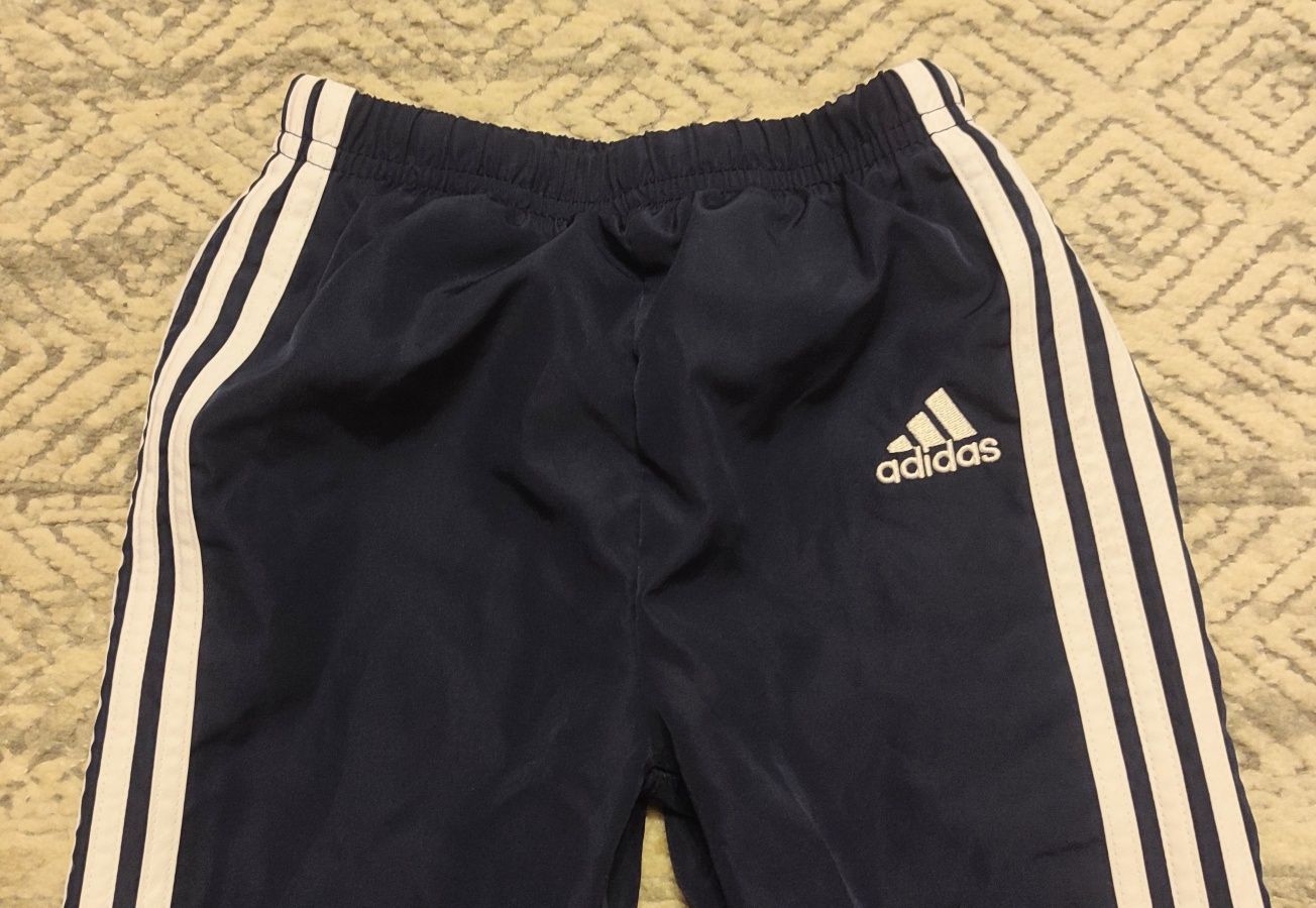 Spodnie dresy Adidas 9-12 m-c 80 cm NOWE granatowe