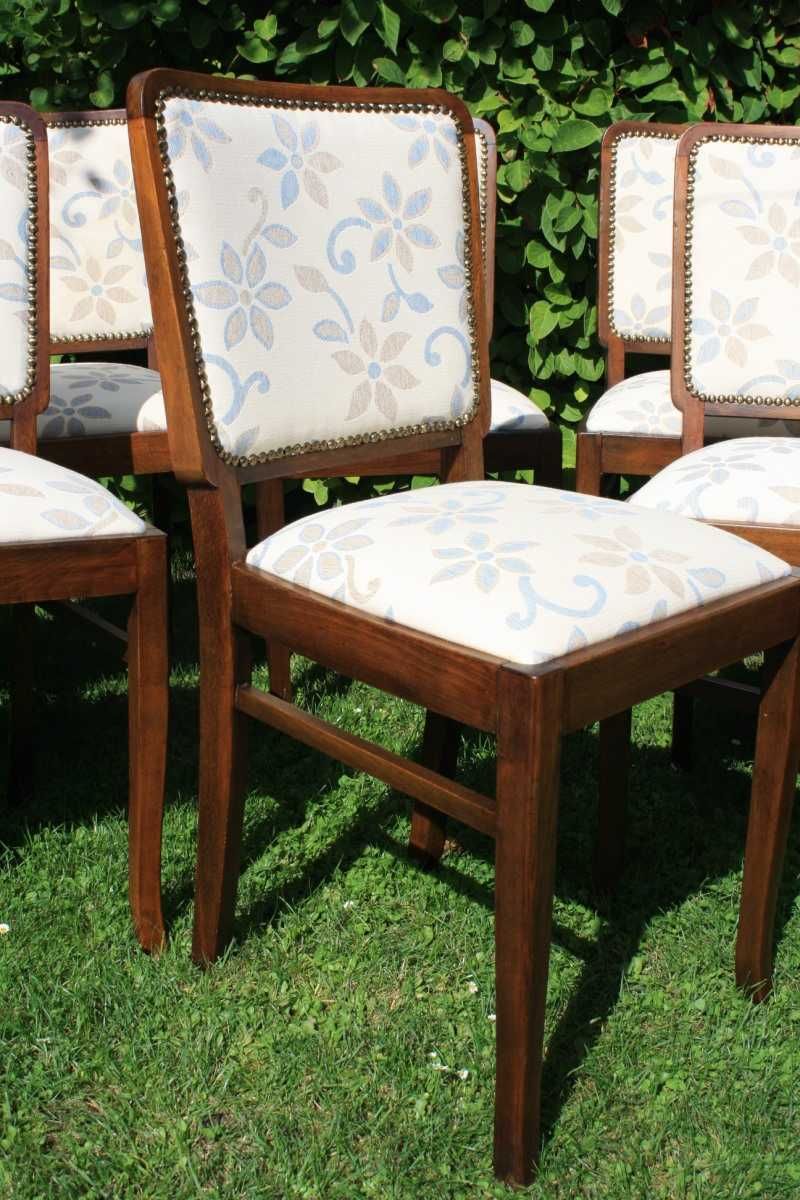 Krzesła tapicerowane z Gościcina-komplet 6 sztuk
