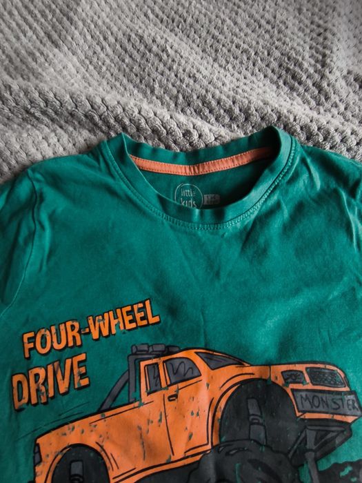 Koszulka T-shirt Monster Truck 134 cm 4X4