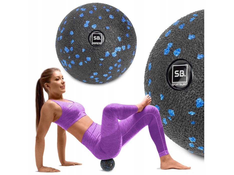 Piłka do masażu ćwiczeń ROLOWANIA piłeczka piankowa twarda EPP 8CM KR