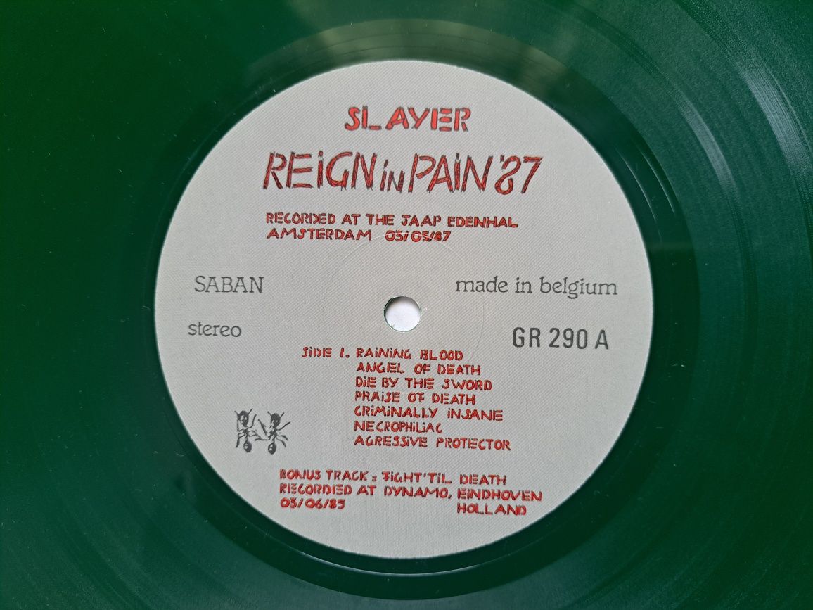 SLAYER  - Reign in Pain'87  2 winyle RARE