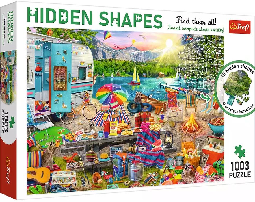 Puzzle 1003 elementy. Wycieczka kamperem. Trefl