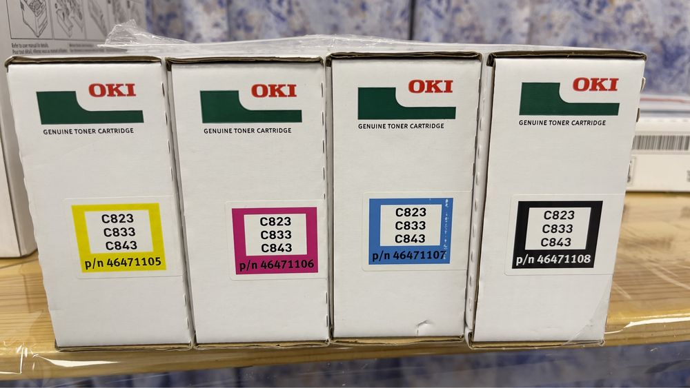 Светодиодный А3/А4 принтер OKI C823 + тонеры