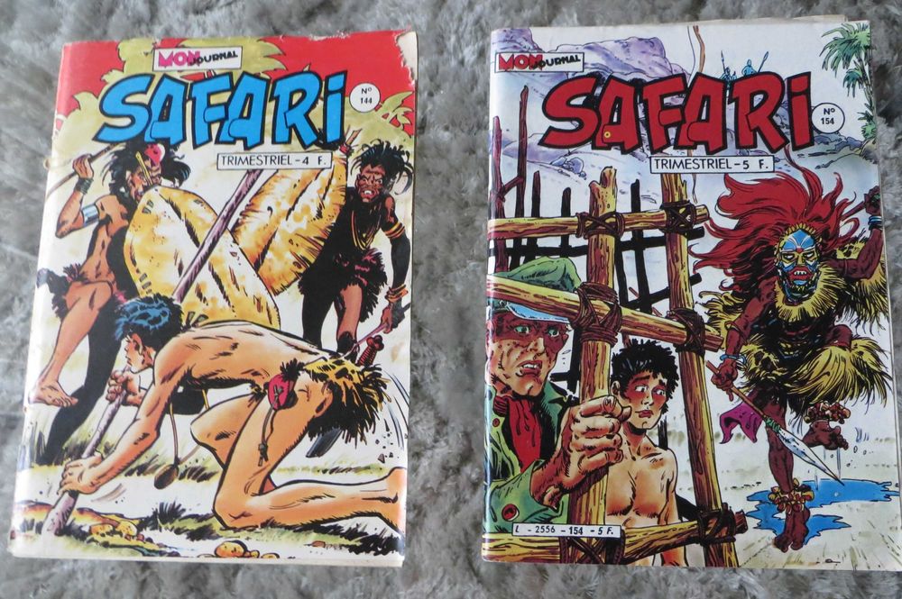 Livros BD Coleção Safari 2 livros Nº 144 e nº 154 - ano 83 Francês