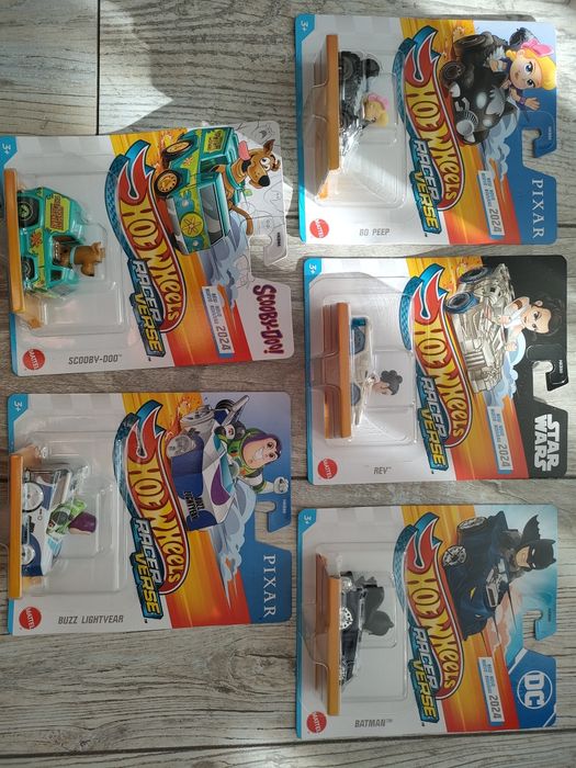 Hot wheels recent Verse cały set: Rey, Scooby-Doo, Buzz, Batman, bo