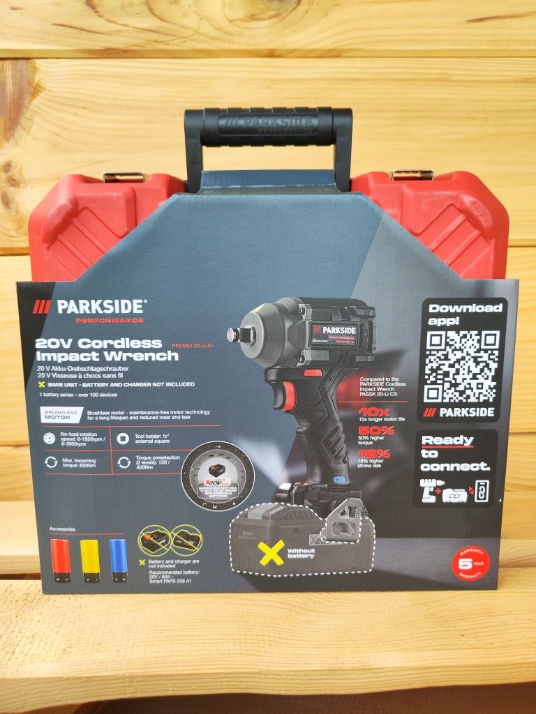 Акумуляторний гайковерт Parkside Performance PPDSSA 20-Li A1