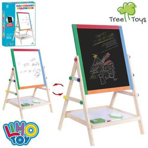Деревянная игрушка  TREE TOYS MD 0897 Мольберт  двухстороний
