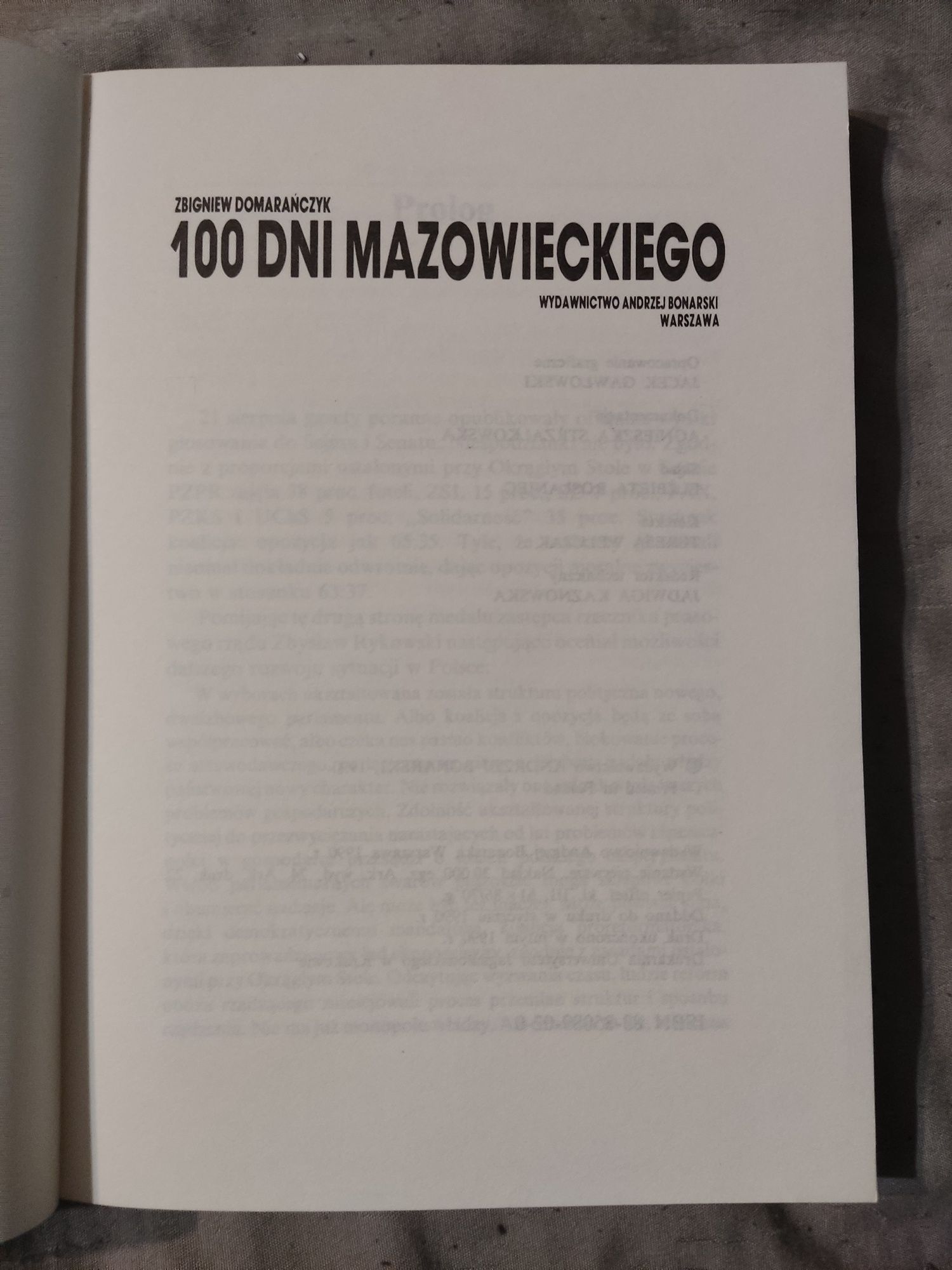 100 Dni Mazowieckiego - Z. Domarańczyk