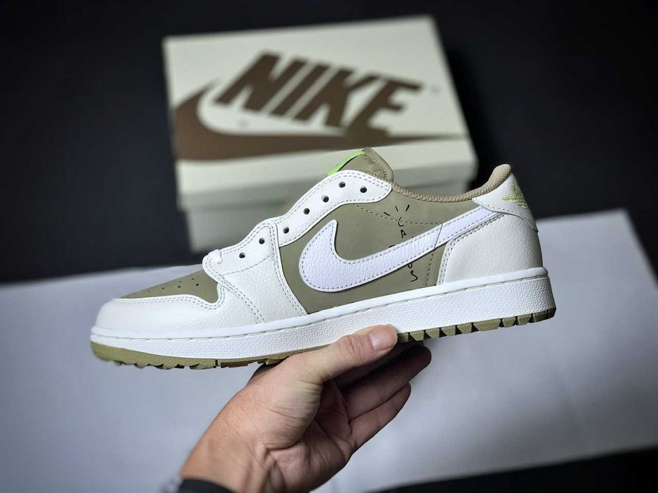Travis Scott "olive" air Jordan 1 low golf