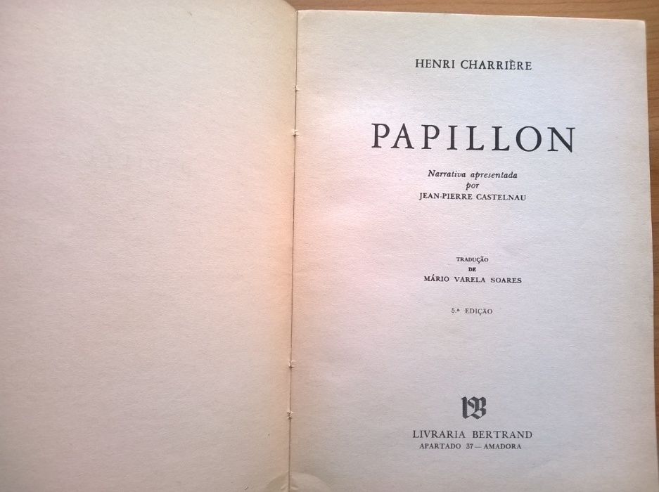 "Papillon" + "Banco" - Henri Charrière (portes grátis)