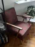 Fotel PRL do renowacji Lisek Chierowski Czechoslowacja retro vintage