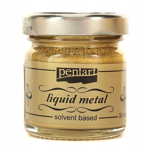 Ciekły Metal Płynny Pentart Farba 30Ml Złoty Gold