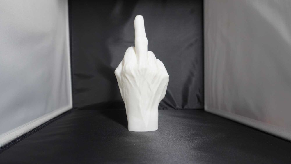 Декоративна фігура «Середній палець» 3D-рука, 20 см