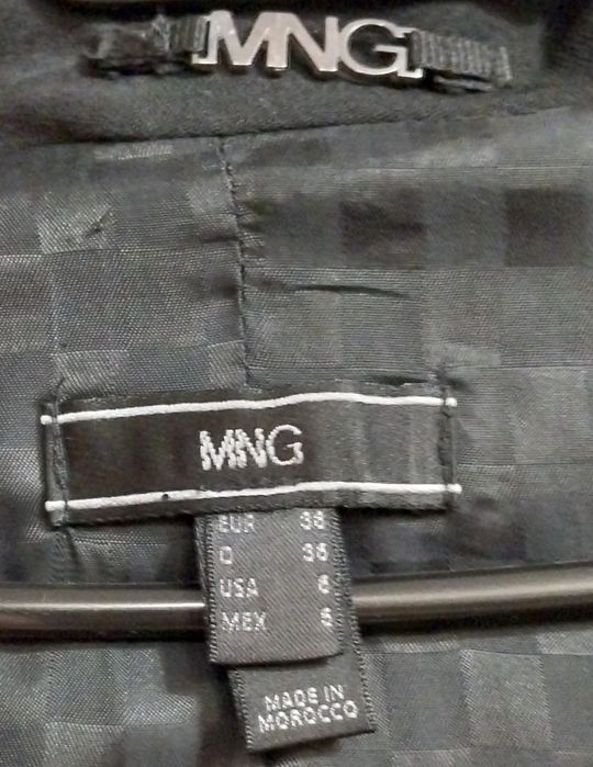 Чорний піджак Mango 38 розміру