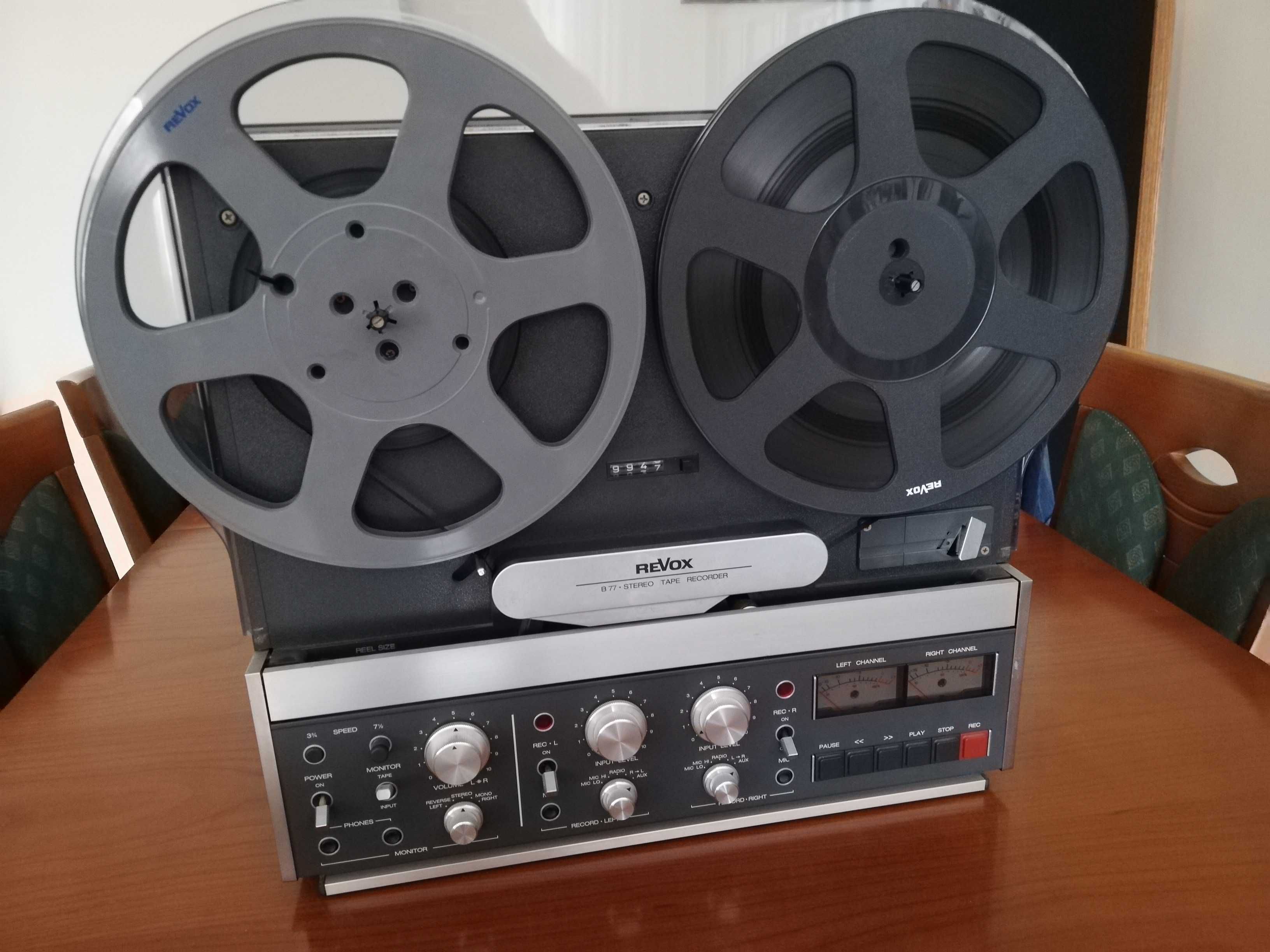 magnetofon szpulowy revox b77  2 ścieżkowy