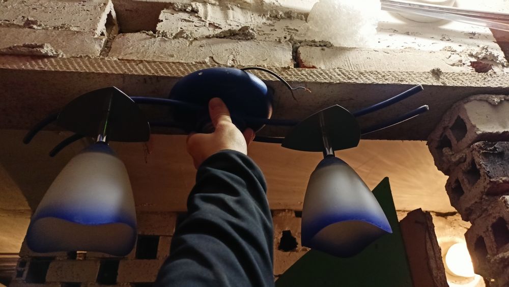 Lampa sufitowa podwójna