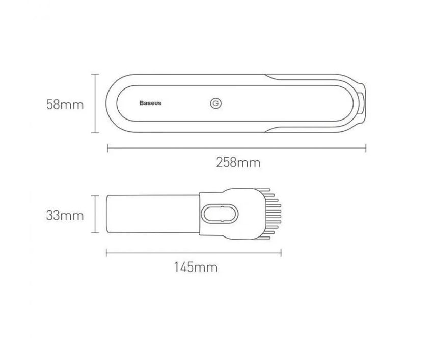 Пилосмок Авто Пилесос ‼️ А1 Dark Space Car Vacuum Cleaner Baseus