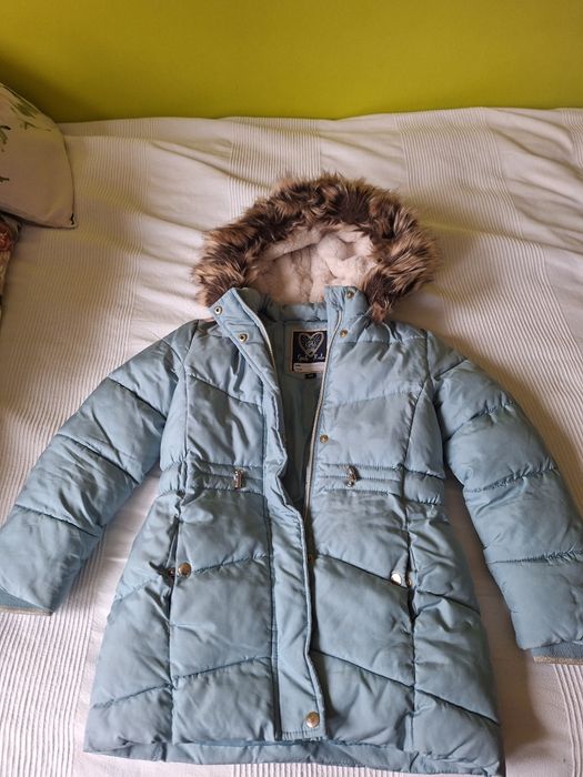 Kurtka zimowa dla dziewczynki wzrost 128 cm