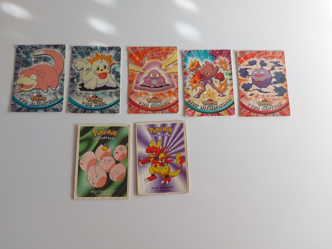 Cartas Pokémon Topps e Boomer