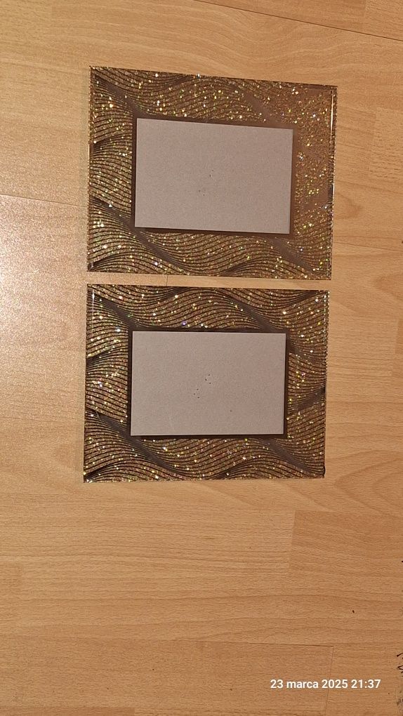 Dwie nowe szklane ramki na zdjęcia 10×15