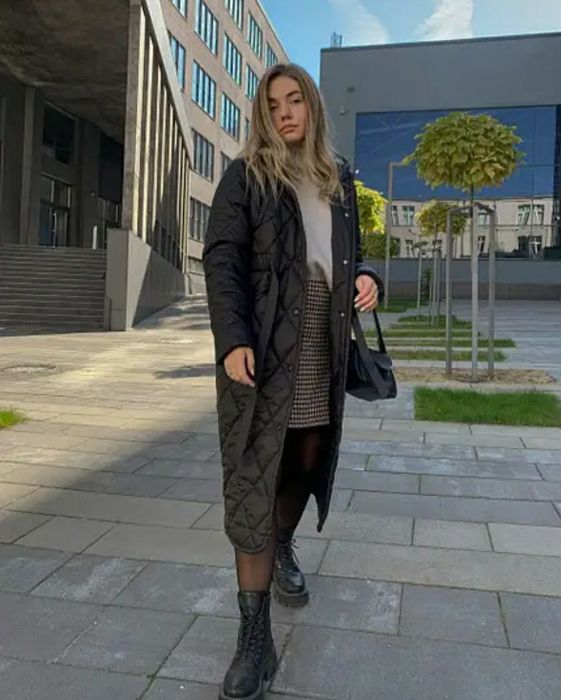 Куртка плащ зимова довга