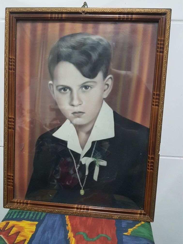 Stary obraz z PRL religijny