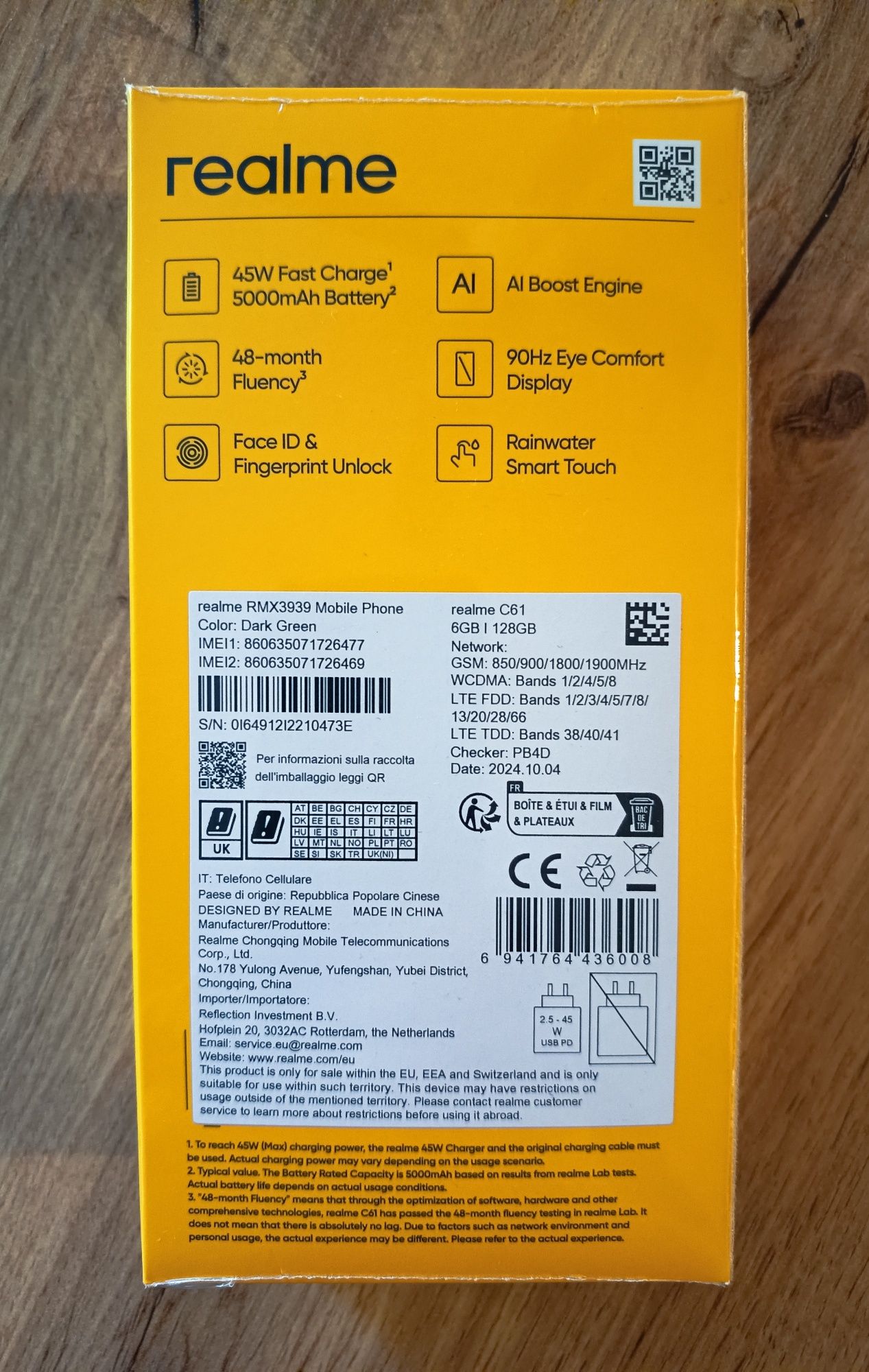 Realme C61 (6/128gb) + gratisy