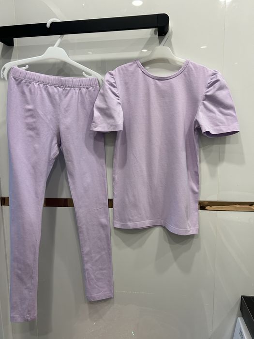 Komplet bluzka legginsy Makba liliowy 128