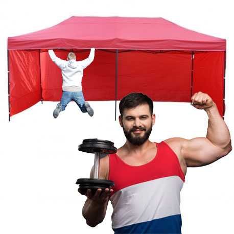 50kg 3x6 18m Namiot Handlowy Ogrodowy parasol szybko rozkładany montaż
