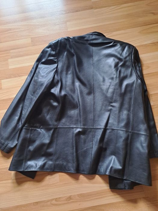 Чоловічий кожаний піджак