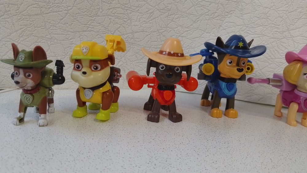 Скай,Зума,Рокки,Трекер,Крепыш,Гонщик Щенячий патруль фигурки