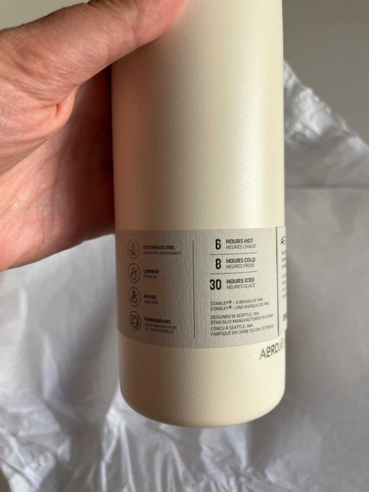 Термокружка Stanley AeroLight™ Transit Bottle 0.47 л (16 oz) cream