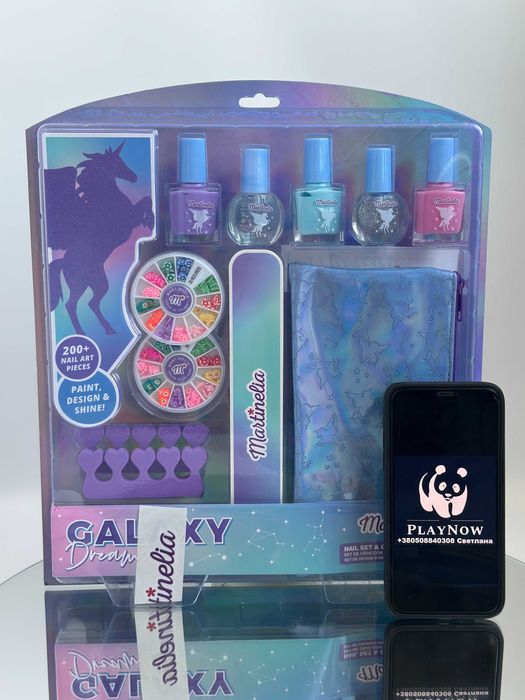 Розпродаж! Набір лаків Martinelia / Детская косметика маникюрный *
