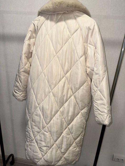 Пальто стьобане максі