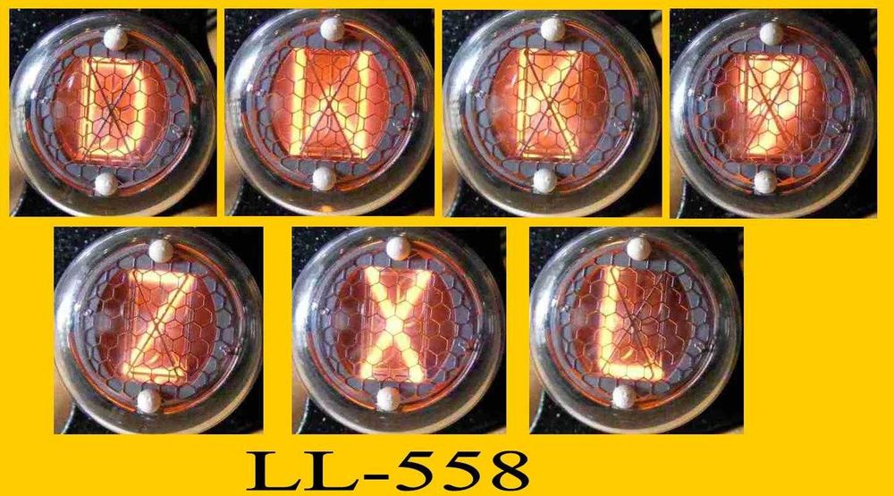Lampa elektronowa NIXIE LL-558 DOLAM NIEUŻYWANA - cena 2 sztuk