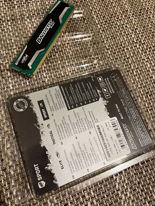 Memória RAM  Ballistix Sport 8GB DDR3 1600