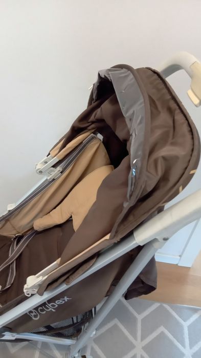 Cybex Callisto wózek spacerowy parasolka brązowy pełna rączka