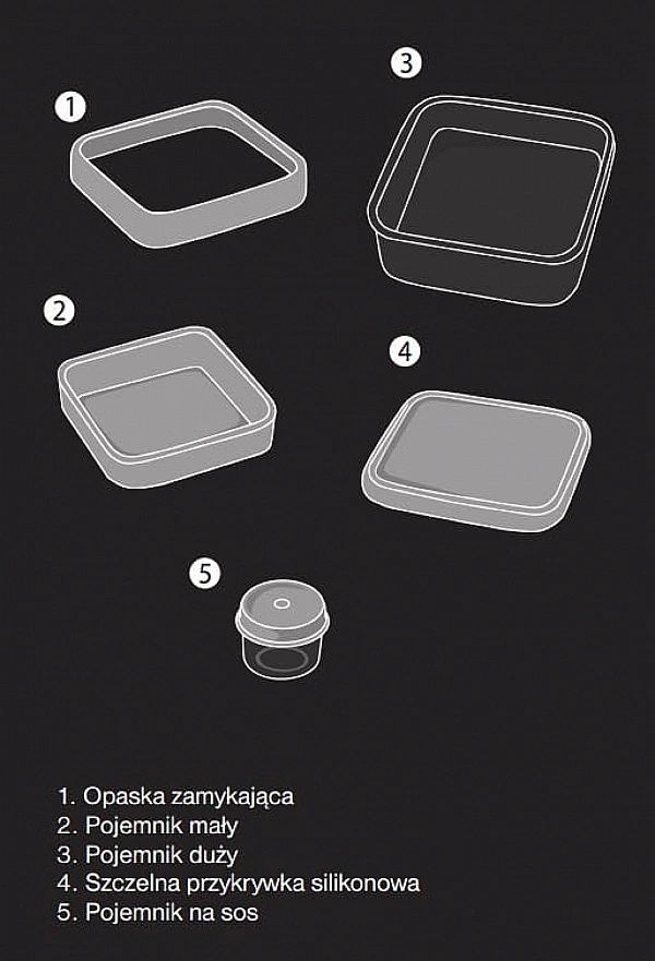 Pojemnik na sałatkę GoEat / Hpba