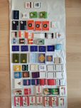 Lote de carteiras/caixas de fósforos