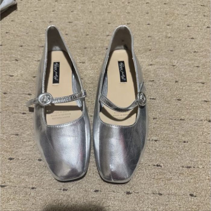 Балетки сріблясті