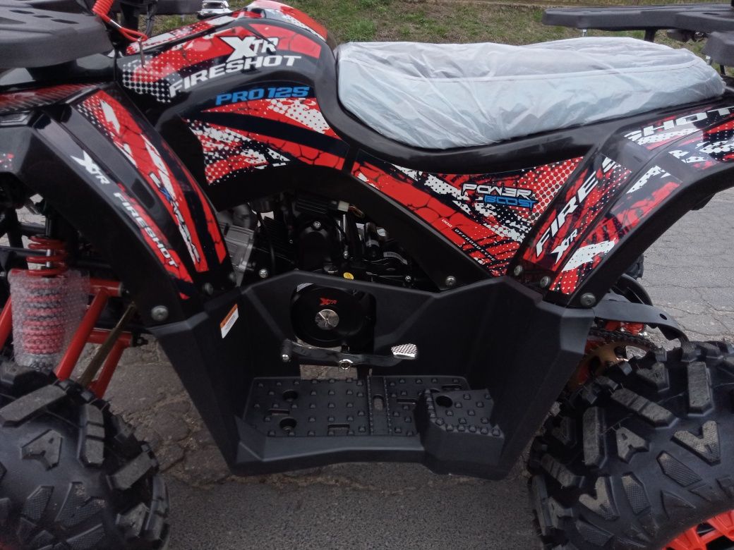 Quad XTR FIRESHOT PRO 125 NOWY 3+1 gwarancja transport koła 8" licznik