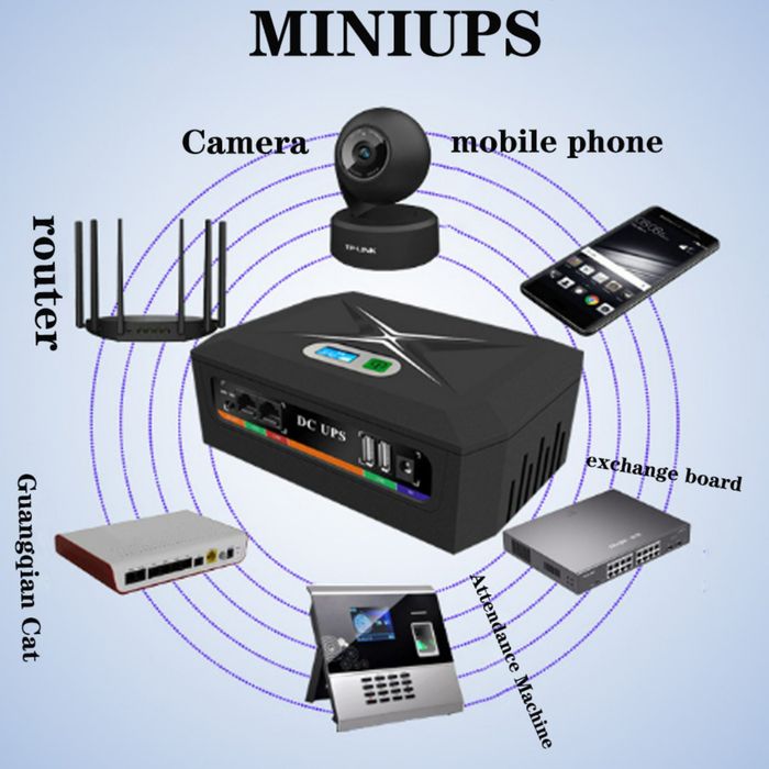 UPS mini ДБЖ ИБП для роутера 60W, 17600 mAh