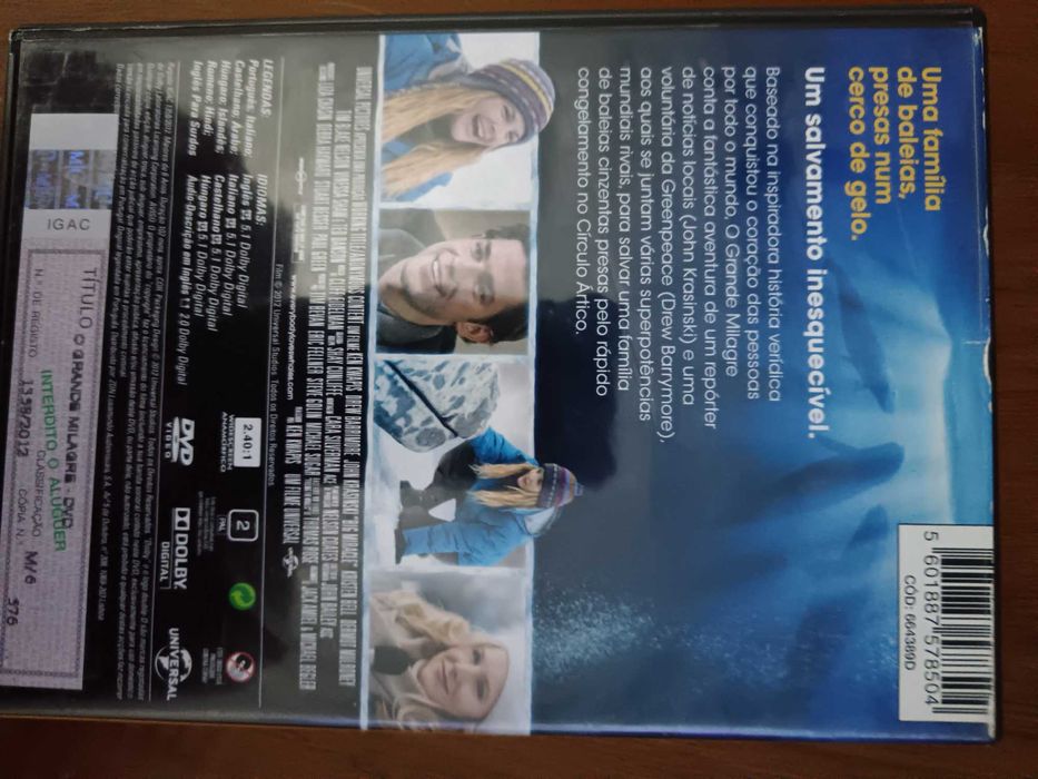 filme dvd original - o grande milagre