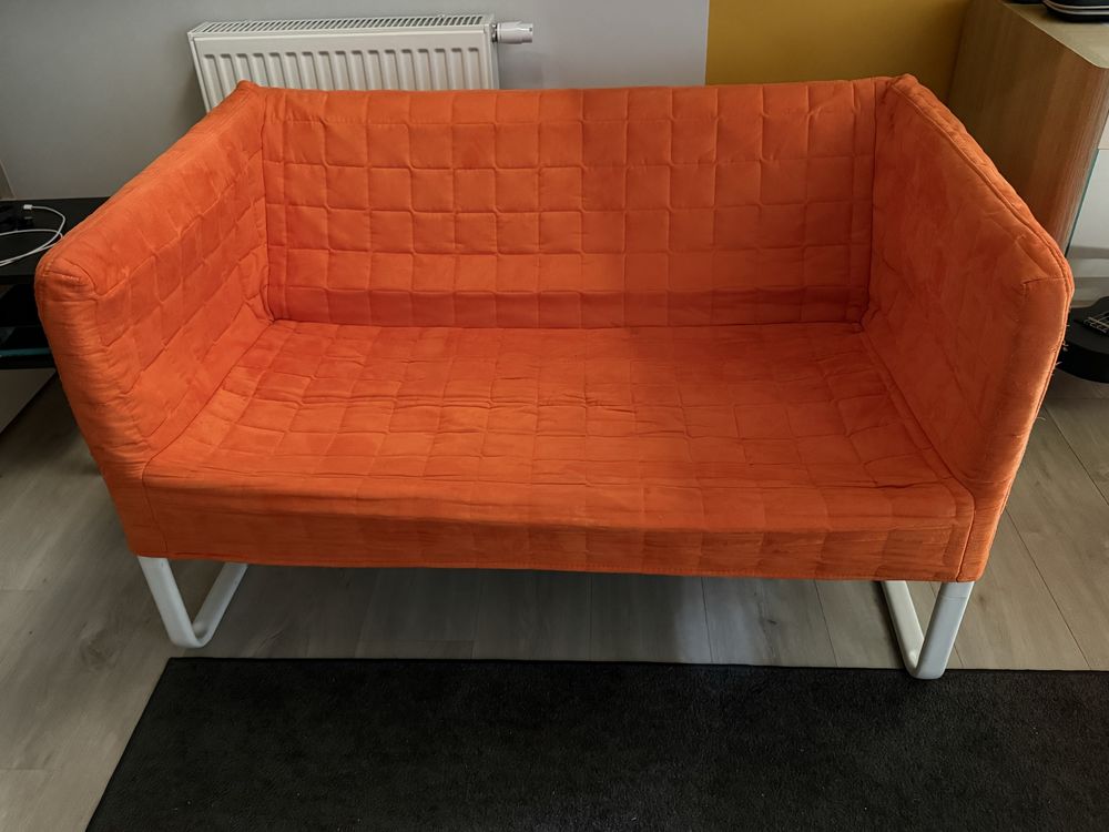 Sofa nierozkladana Knopparp Ikea pomaranczowa