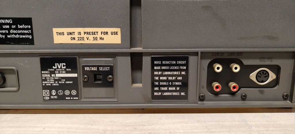 Magnetofon deck JVC KD-21D. Po serwisie