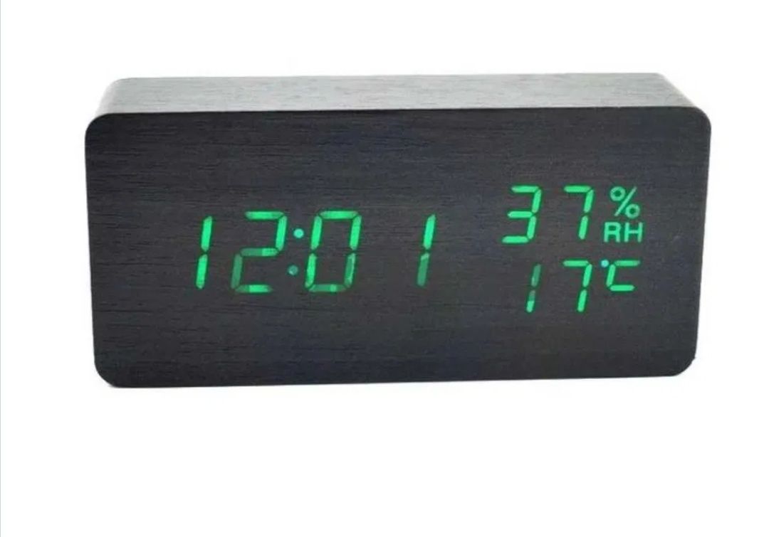 Настільний годинник VST 862 S з будильником датчик температури часы